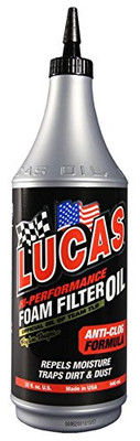 LUCAS OIL 10798 FOAM FILTR OIL/12X1/QUART LUCAS OIL 10798 FOAM FILTR OIL/12X1/QUART