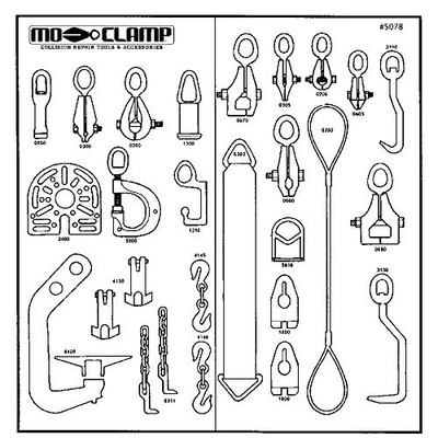 Mo-Clamp MOC5079 Tool Board #10 w Hooks, No Tools