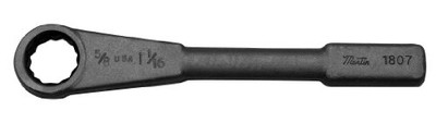 Martin Sprocket & Gear MRT1807 Martin Forged Alloy Steel 1-1/16" Opening Straight Pattern Striking Face Box Wrench, 12 Points Standard, 9-7/8" Overall Length, Industrial Black Finish Martin Sprocket & Gear MRT1807 Martin Forged Alloy Steel 1-1/16" Opening Straight Pattern Striking Face Box Wrench, 12 Points Standard, 9-7/8" Overall Length, Industrial Black Finish