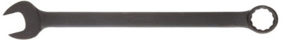 Martin Sprocket & Gear MRTBLK1150MM Martin Forged Alloy Steel 50mm Opening Offset 15 Degree Angle Long Pattern Combination Wrench, 12 Points, 654.1mm Overall Length, Industrial Black Finish