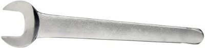 Martin Sprocket & Gear MRT1948 Martin Forged Alloy Steel 1-1/2" Opening Straight Service Wrench, 12-1/4" Overall Length, Chrome Finish