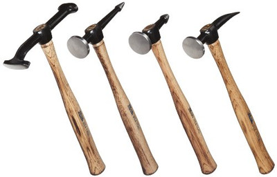 Martin Sprocket & Gear MRT694K Martin 4 Piece Body and Fender Repair Tool Set, Wood Handles