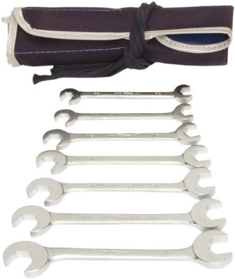 Martin Sprocket & Gear MRTOB7KM Martin Hydraulic Wrench Set, 7 Pieces ranging from 10mm to 16mm in Roll Bag, Chrome Finish Martin Sprocket & Gear MRTOB7KM Martin Hydraulic Wrench Set, 7 Pieces ranging from 10mm to 16mm in Roll Bag, Chrome Finish