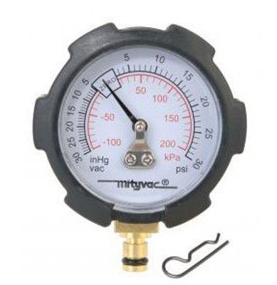 Mityvac MITMVA6176 Compound Vacuum - Pressure Gauge, Psi - In-Hg Mityvac MITMVA6176 Compound Vacuum - Pressure Gauge, Psi - In-Hg