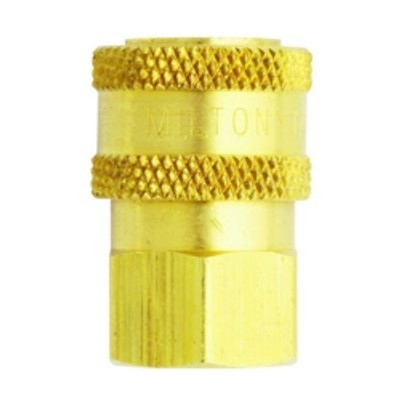 Milton Industries MIL1761 Milton 1/4" FNPT Straight Through Coupler - Box of 10 Milton Industries MIL1761 Milton 1/4" FNPT Straight Through Coupler - Box of 10