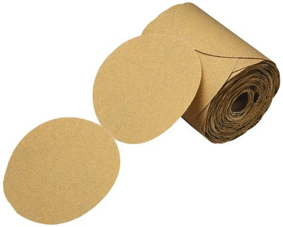 3M MMM1419 Stikit Gold Paper Disc Roll 216U, Aluminum Oxide, 5" Diameter, P400 Grit, Gold (Roll of 175) 3M MMM1419 Stikit Gold Paper Disc Roll 216U, Aluminum Oxide, 5" Diameter, P400 Grit, Gold (Roll of 175)