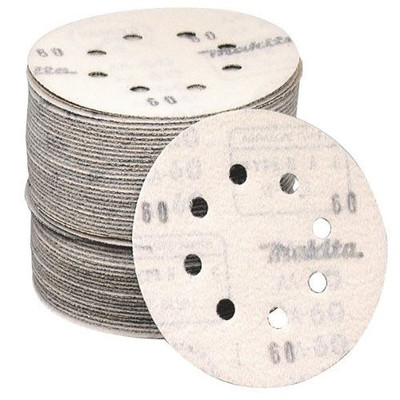 Makita MAK794518-850 60 Grit 5" Hook & Loop 8-Hole Sanding Discs 50 per Package Makita MAK794518-850 60 Grit 5" Hook & Loop 8-Hole Sanding Discs 50 per Package