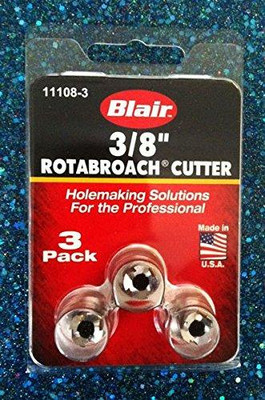 Blair BLR11108-3 11000 Series Rotobroach Cutters - 3/8 Inch - 3 Pack Blair BLR11108-3 11000 Series Rotobroach Cutters - 3/8 Inch - 3 Pack