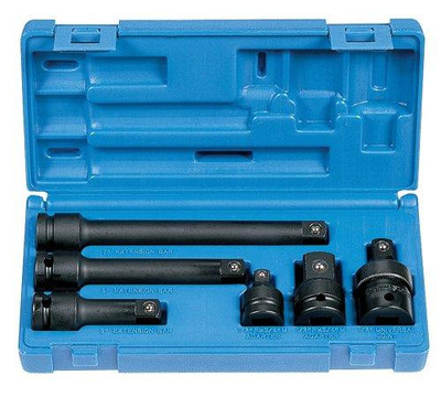 Grey Pneumatic GRE2200 (2200) 1/2" Drive 6-Piece Adapter/Extension Socket Set