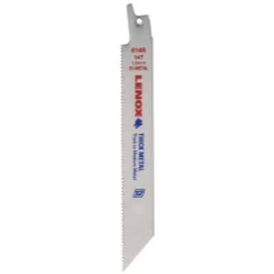 Vise Grip LEX20565 LENOX Tools Bi-Metal Reciprocating Saw Blade, 6-inch, 14 TPI (S614R) Vise Grip LEX20565 LENOX Tools Bi-Metal Reciprocating Saw Blade, 6-inch, 14 TPI (S614R)