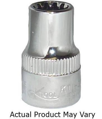 K Tool International KTI20214 Chrome Spline Socket 3/8" Drive 7/16"