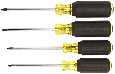 Klein Tools KLE85664 4-Piece Square Recess Screwdriver Set Klein Tools KLE85664 4-Piece Square Recess Screwdriver Set