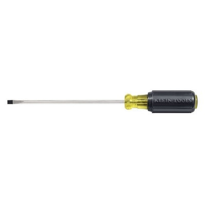 Klein Tools KLE601-8 3/16'' (5 mm) Cabinet-Tip Screwdriver 8'' (203 mm) Round-Shank Klein Tools KLE601-8 3/16'' (5 mm) Cabinet-Tip Screwdriver 8'' (203 mm) Round-Shank