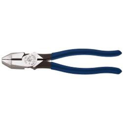Klein Tools KLED213-9 NE-CR-INS 9-Inch Insulated High-Leverage Side-Cutting Pliers-Connector Crimping