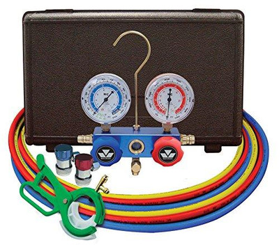 Mastercool MSC98661-PRO dual 134a/R-12 aluminum gauge set/free 85530
