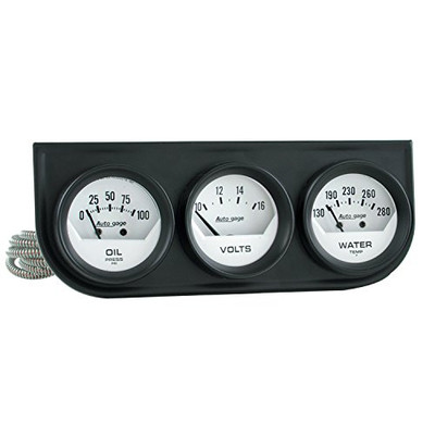 AUTO METER 2324 A.GAGE WHT.FACE OIL/VLT/W
