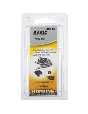 UNITED MARKETING INC HPK48115 Hopkins Towing 12" 4-Wire Flat Trailer End UNITED MARKETING INC HPK48115 Hopkins Towing 12" 4-Wire Flat Trailer End