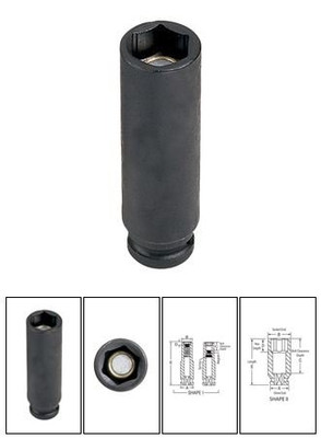 Grey Pneumatic GRE910DG 1/4" Drive x 5/16" Magnetic Deep