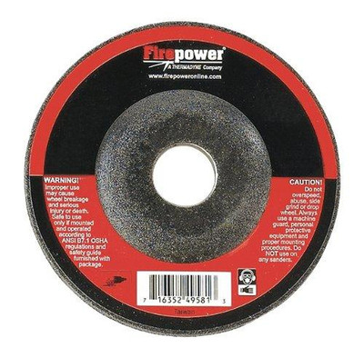 Firepower FPW1423-2232 1423-2232 4-1/2-Inch x 1/4-Inch x 5/8-Inch -11NC Depressed Center Grinding Wheels, Type 27 Firepower FPW1423-2232 1423-2232 4-1/2-Inch x 1/4-Inch x 5/8-Inch -11NC Depressed Center Grinding Wheels, Type 27