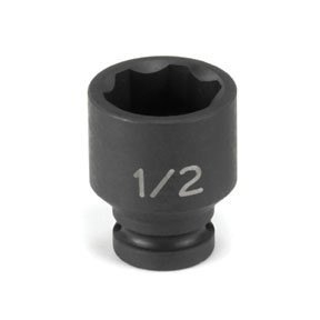 Grey Pneumatic GRE945MS 1/4" Drive 6 Point Metric Impact Socket â€“ 4.5mm