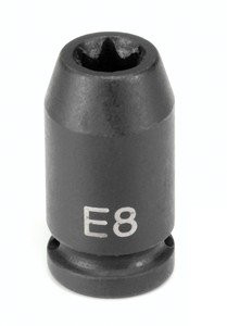 Grey Pneumatic GRE907ET 1/4" Drive x E7 External Star Impact Socket