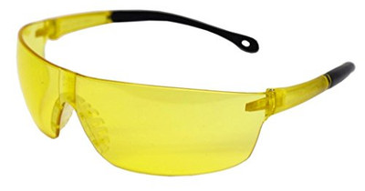 Gateway Safety GWS4475 Safety Glasses, StarLite Squared, Wraparound Amber Lens and Frame, Snug Comfortable Fit