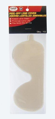 SAS Safety SAS5111 5111 Peel-Off Lens Covers for Overspray Goggles 5110, 10-Pack