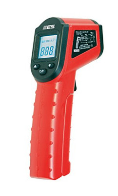 Electronic Specialties ESIEST-45 Red 6.5" x 3.5" x 1.5" Non-Contact Infrared Thermometer with Laser Pointer