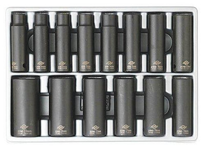 Sunex SUN2653 2653 1/2-Inch Drive Deep Metric 6 Point Impact Socket Set, 14-Piece Sunex SUN2653 2653 1/2-Inch Drive Deep Metric 6 Point Impact Socket Set, 14-Piece