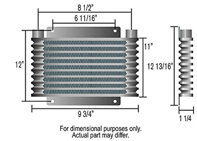 DERALE 13615 PLATE & FIN TRANS COOLER KIT