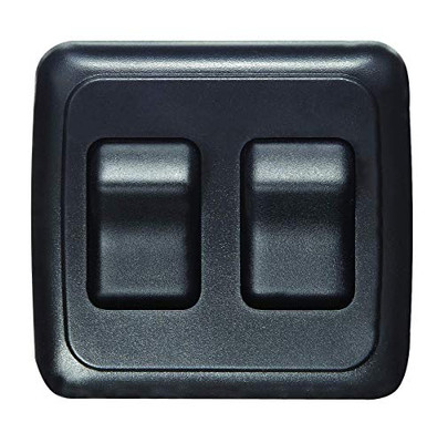 RV DESIGNER S523 CONTOURED WALL SWITCH BLK