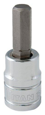 Titan TIT15608 15608 0.38 in. Drive Hex Bit Socket - 8 mm., Pack Of 6