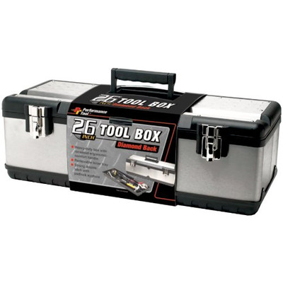 WILMAR WLMW54026 Performance Tool 26 Inch Steel Tool Box With Removable Tote WILMAR WLMW54026 Performance Tool 26 Inch Steel Tool Box With Removable Tote