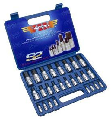 VIM Tools VIMHMS26 VIM Hand Tools 26 Piece Metric / Fractional Master Hex Drive Socket Bit Set VIM Tools VIMHMS26 VIM Hand Tools 26 Piece Metric / Fractional Master Hex Drive Socket Bit Set