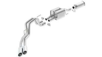 BORLA 140404 Stainless Steel Touring Cat-Back Exhaust System BORLA 140404 Stainless Steel Touring Cat-Back Exhaust System