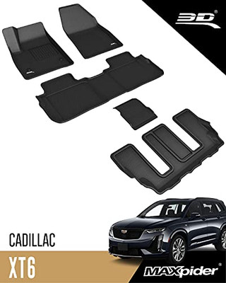 3D MATS/U-AC CD02101509 3D MAXpider Custom Fit All-Weather Floor Mat for 2020-2021 Cadillac XT6 Black Kagu Series 3D MATS/U-AC CD02101509 3D MAXpider Custom Fit All-Weather Floor Mat for 2020-2021 Cadillac XT6 Black Kagu Series