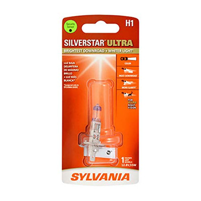 OSRAM SYLVANIA H1SUBP SYLVANIA H1 SilverStar Ultra High Performance Halogen Headlight Bulb, (Contains 1 Bulb) OSRAM SYLVANIA H1SUBP SYLVANIA H1 SilverStar Ultra High Performance Halogen Headlight Bulb, (Contains 1 Bulb)