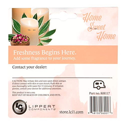 LIPPERT COMP 808117 Lippert RV Travel Trailer Air Freshener - Home Sweet Home Scent LIPPERT COMP 808117 Lippert RV Travel Trailer Air Freshener - Home Sweet Home Scent