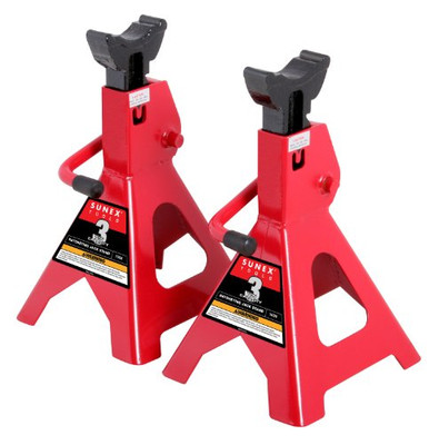 SUNEX INTERNATIONAL INC SU1003C JACK STAND PAIR  3-TON