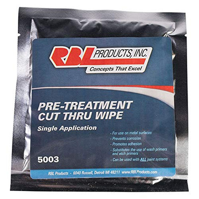 RBL Products RB5003 RBL- 12 x 13 in. Pre-Treatment Cut Thru Wipe- 1 Pouch RBL Products RB5003 RBL- 12 x 13 in. Pre-Treatment Cut Thru Wipe- 1 Pouch