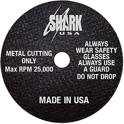 Shark Industries Ltd SI12704 Shark Industries PN- Die Grinder Cut Off Wheels -10 Pack, 3-Inch x 1/16” x 3/8” Shark Type-1 Double-Reinforced Thin Wheels, 54 Grit, Maximum RPM 25,000 (10 Cutting Discs) Shark Industries Ltd SI12704 Shark Industries PN- Die Grinder Cut Off Wheels -10 Pack, 3-Inch x 1/16” x 3/8” Shark Type-1 Double-Reinforced Thin Wheels, 54 Grit, Maximum RPM 25,000 (10 Cutting Discs)