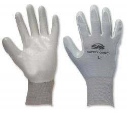 SAS  SAFETY CORP SA640-0910 GLOVE NITRLE GRAY 15 NYLON KNIT XL