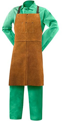 Steiner SB92165 Welding Bib Apron, Leather, 36 x 24 In