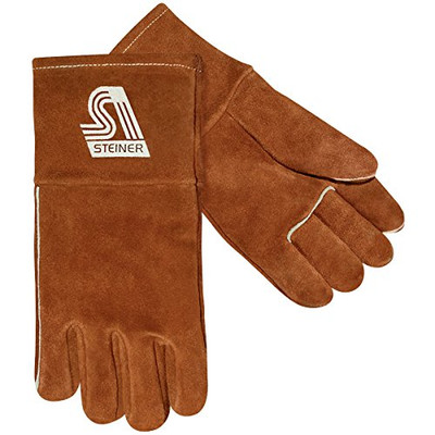 Steiner SB0403W-L High Temperature Welding Gloves, Thermal Tanned Cowhide Wool Lined, Large