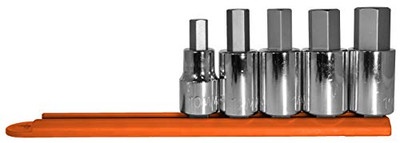 Mayhew MY16020 Tools Metric Hex Socket Bit Set, Chrome Plated, 5-Piece Mayhew MY16020 Tools Metric Hex Socket Bit Set, Chrome Plated, 5-Piece