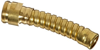 Justrite JT08932 Brass Flexible Drum Faucet Extension, 3-1/4" Length