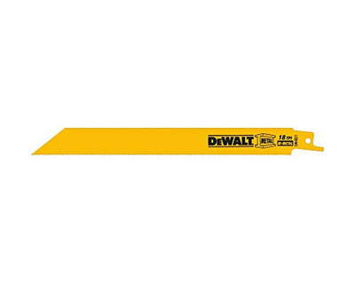 DeWalt DW4821 Reciprocating Saw Blades, Straight Back, Bi-Metal, 8-Inch, 18 TPI, 5-Pack ()