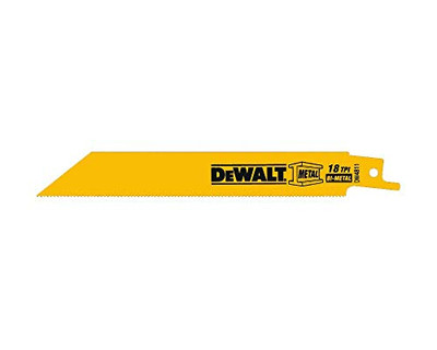DeWalt DW4811 -2 6-Inch 18 TPI Straight Back Bi-Metal Reciprocating Saw Blade (2-Pack) DeWalt DW4811 -2 6-Inch 18 TPI Straight Back Bi-Metal Reciprocating Saw Blade (2-Pack)