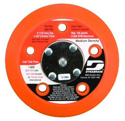 Dynabrade DB56176 Vacuum Disc Pad, 5-Inch Diameter