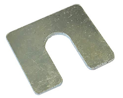 AU-VE-CO PRODUCTS AV3155 100 Qty-Shim 1-1/4" X 1-1/8" X 1/16" Thick with 3/8" Slot - Zinc Plated()